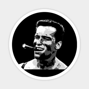 Arnold Schwarzenegger Black and White Magnet